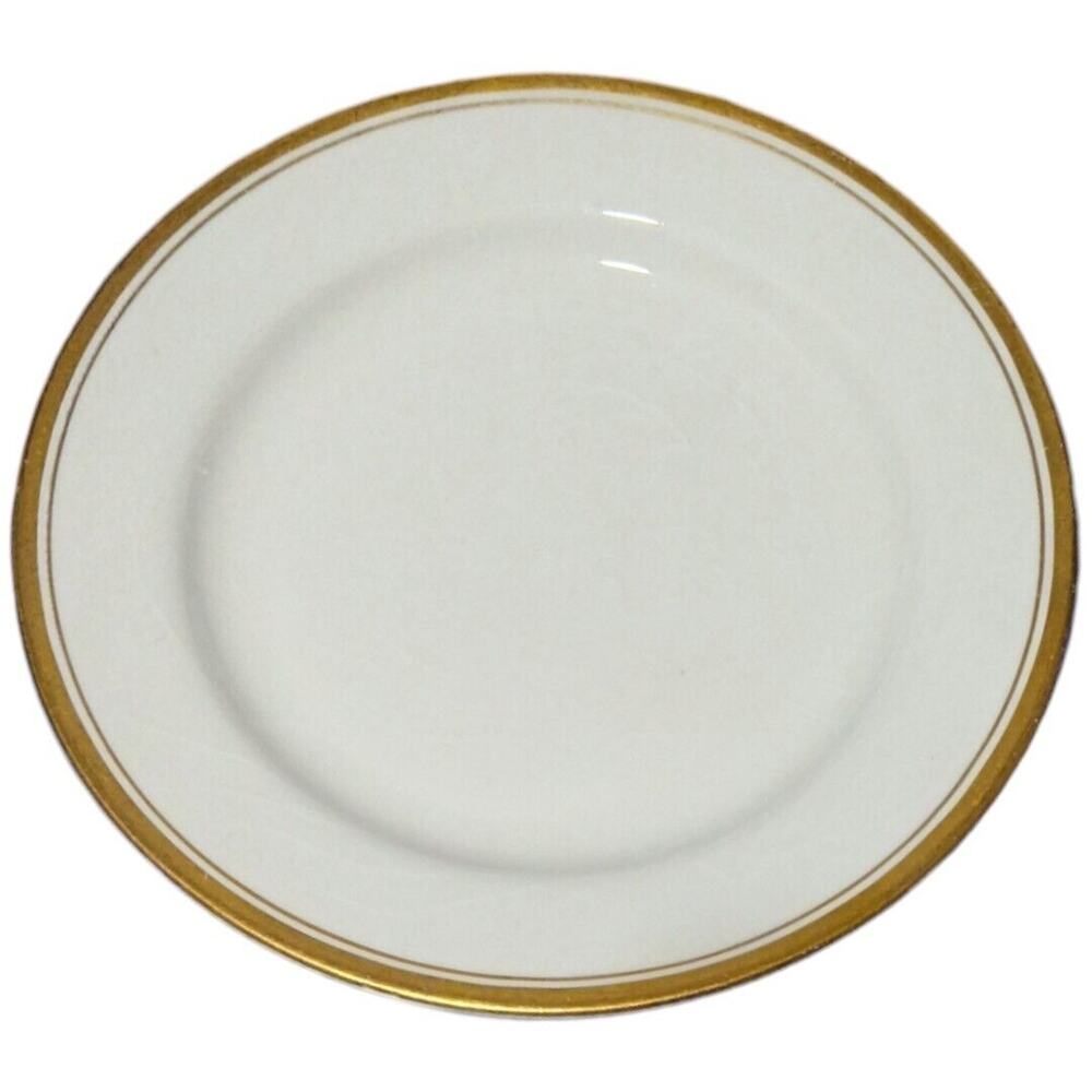 Johnson‎ Brother England white and Gold trimmed china plates 10.5" set of 4